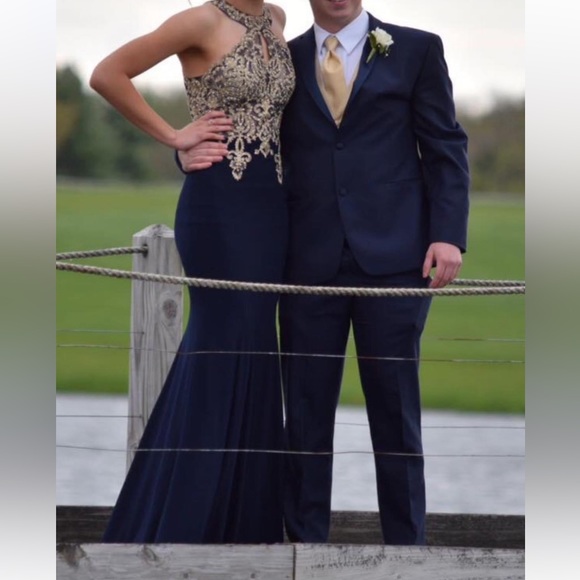 Dresses | Navygold Size 4 Prom Dress | Poshmark